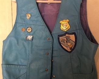 Blue Knights Florida XI Chapter Vest, (Front) Law Enforcement Motorcycle Club