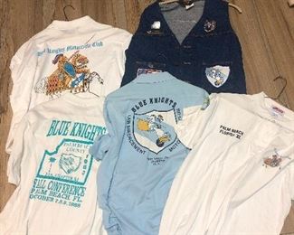 Blue Knights Florida XI Chapter Shirts, and denim vest. Law Enforcement Motorcycle Club