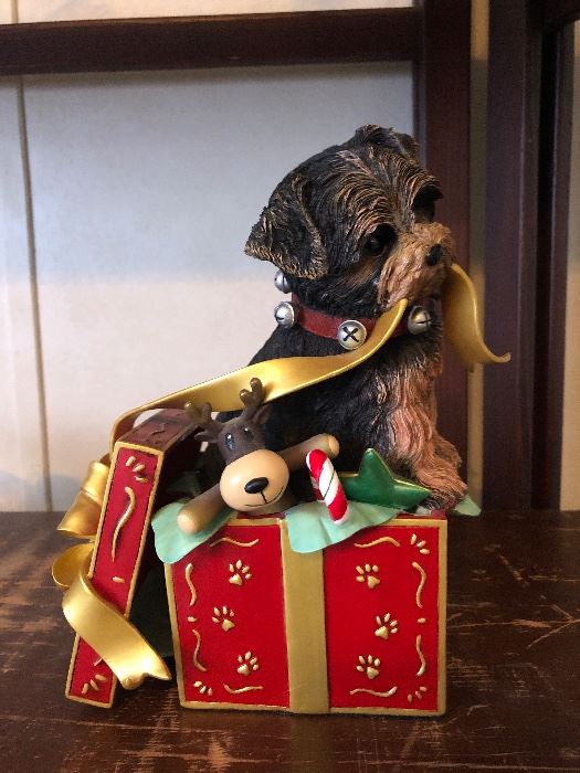 Yorkie "Puppies First Christmas" by The Danbury Mint $75