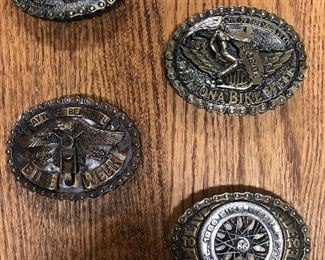 Daytona Beach bike week belt buckles Limited edition number 776. years 1983 through 1986. First year only 1000 were made second here 1500, third year 2000, fourth year 2500
