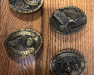 Daytona Beach bike week belt buckles Limited edition number 776. years 1991through 1994. Each year was limited to 5000 production..