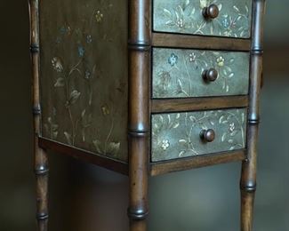 Hooker three drawer side table