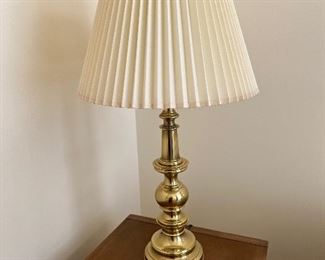 pair vintage brass Stiffel lamps
