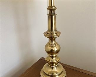 pair vintage brass Stiffel lamps
