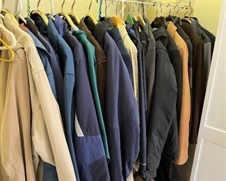 men's and a few women's coats and jackets