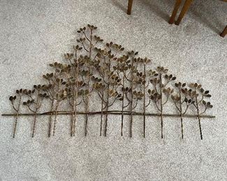 large metal tree wall sculpture