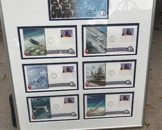 Portraits of Air Force Power Framed First Day Issue Set