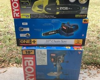Ryobi 10 Drill Press 10 Chainsaw