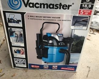 Vac Master Wall Mount Wet Dry Vac 5Hp 18 Liter