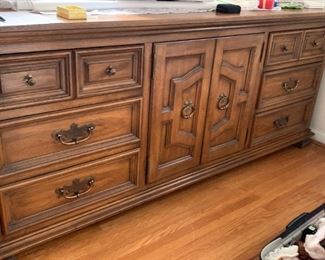 MCM Moosehead triple dresser with mirror