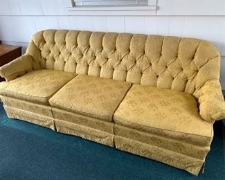 Vintage brocade sofa