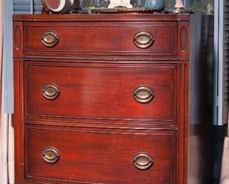 1950's Drexel bow front chest