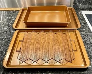 "COPPER" TRAYS/PANS