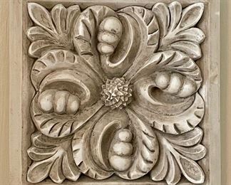 CARVED TILE WALL DECOR
