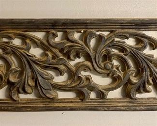 CARVED PANEL WALL DECOR