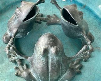 COPPER FROGS RING DECOR