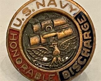 U. S. NAVY HONORABLE DISCHARGE PIN