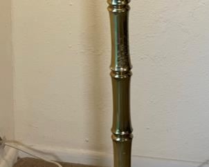 1970s Vintage Brass Bamboo Floor Lamp	58in H x 17.5in Diameter	
