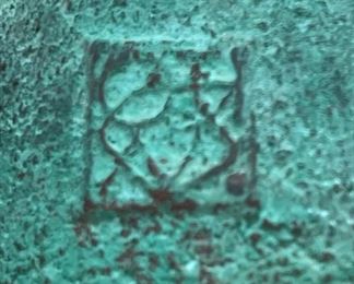Vintage Paolo Soleri Bell Cosanti Arcosanti Cast Bronze Bell Windchime	Hang.  25 <br>Bell: 6 x 4.5 x 4	HxWxD
