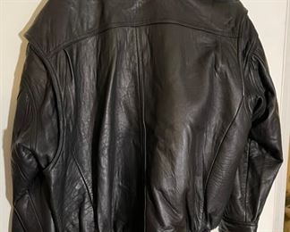 Napa Valley Leather Jacket	Size Med	
