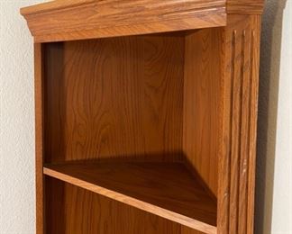Oak Corner Cabinet Shelf Unit	76 x 9 x 19	HxWxD
