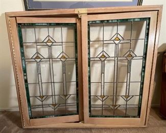 AS-IS Stained Glass Window Panels	44.5 x 51 x 1.5	HxWxD
