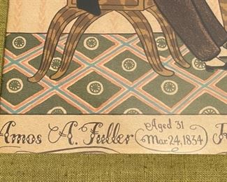 1834 Fuller Family Litho  Framed Print	16.5x20.5in	HxWxD
