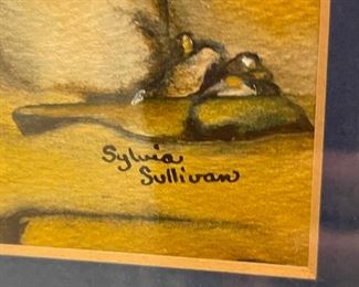 Sylvia Sullivan Watercolor	8.5 x 17.5	HxWxD

