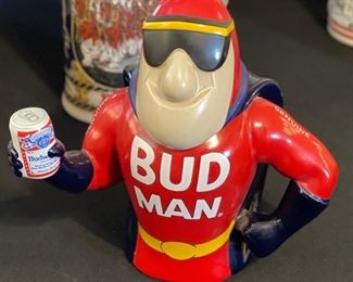 1993 Budweiser Bud Man Beer Stein	8.5 in H	
