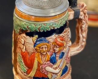 Vintage German Beer Stein Music Box	8in H	
