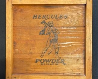 Hercules Wood Gunpowder Sign Powder	10.25x10.75x1.5	HxWxD
