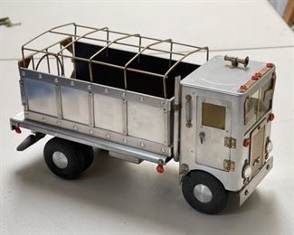 1970s Metal Copper & Brass Folk Art livestock Truck #6	7 x 5 x 14	HxWxD
