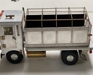 1970s Metal Copper & Brass Folk Art livestock Truck #6	7 x 5 x 14	HxWxD

