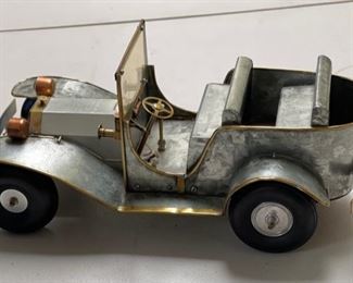 1970s Metal Copper & Brass Folk Art Car #10	6 x 17 x 15	HxWxD
