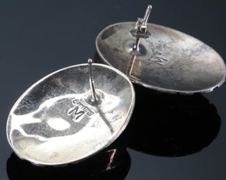 Vintage Zuni Multi Gemstone Inlay Teardrop Sterling Silver Ring SR Size: 6.75 Native American 	Size 6.75in Center-stone: 15x11mm	
