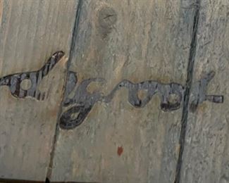 1970s  Theodore Dick deGroot Carousel Horse Lath Art Picture Wood Austin Productions de Groot	Frame: 34x37x1.5in	HxWxD
