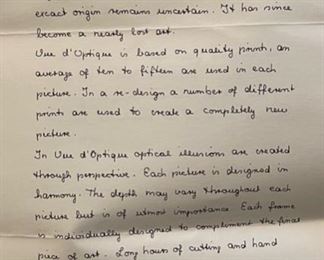 Original Art Lisa Cullyford  The Junk Lady Vue d’Optique	Frame: 9.5 x 11.5 x 2	HxWxD
