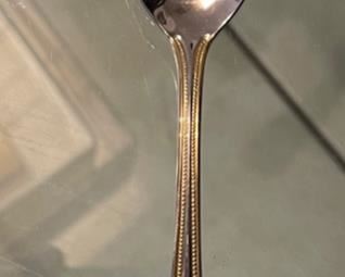 127pc Huge  Wallace Gold Royal Bead Stainless Flatware Set		
