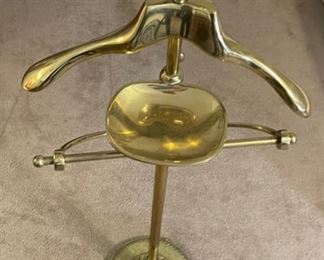 Vintage Brass Valet Suit Stand Adjustable	45 x 17 x 10	HxWxD
