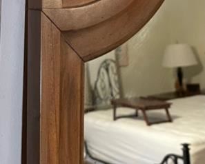Huge Vintage Walnut Frame Mirror	35 x 57.5 x 1.5	HxWxD
