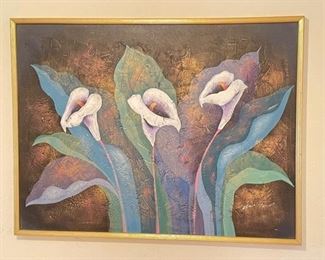 Embellished Canvas Print Flowers Lynd	31 x 41 x 2	HxWxD
