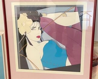 1980s Patrick Nagel Framed Poster	38 x 32.5 x 1	HxWxD
