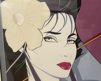 1980s Patrick Nagel Framed Poster	38 x 32.5 x 1	HxWxD
