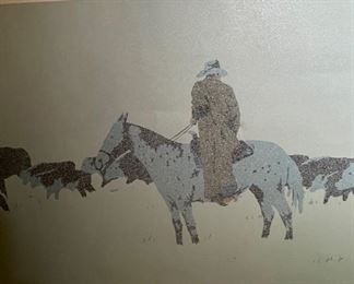 Signed Litho Spring Drive Billy Schenck  Lithograph Print Serigraph	30x44in	HxWxD
