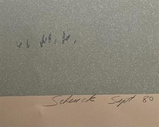 Signed Litho Spring Drive Billy Schenck  Lithograph Print Serigraph	30x44in	HxWxD
