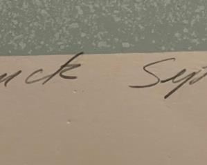 Signed Litho Spring Drive Billy Schenck  Lithograph Print Serigraph	30x44in	HxWxD
