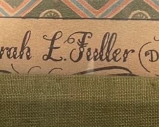 1834 Fuller Family Litho  Framed Print	16.5x20.5in	HxWxD
