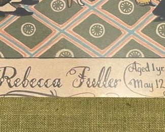 1834 Fuller Family Litho  Framed Print	16.5x20.5in	HxWxD
