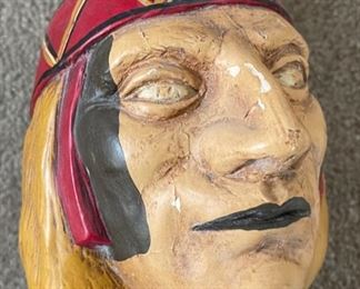 Ceramic Native American Head	12 x 6 x 7	HxWxD
