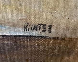 Original Art Floral Still Life Richter Oil Painting	18 x 22 x 2	HxWxD
